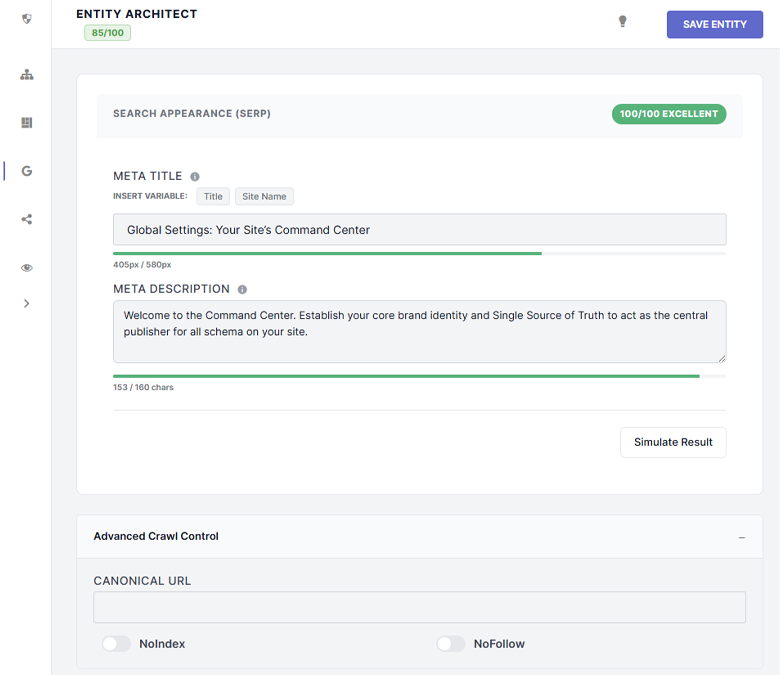Search Appearance SEO Identity