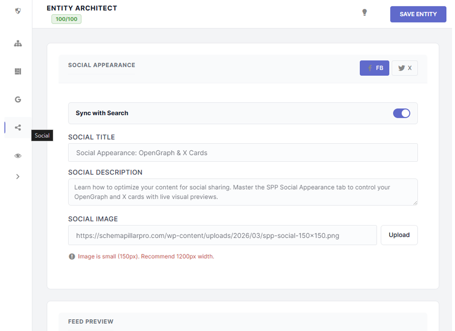 Social Appearance Tab